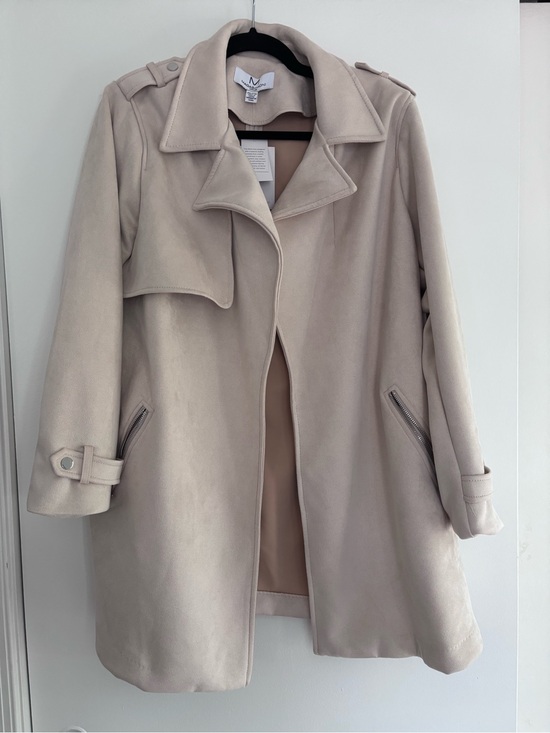 Magaschoni Jackets & Blazers - Magaschoni Light Cream Trench Coat